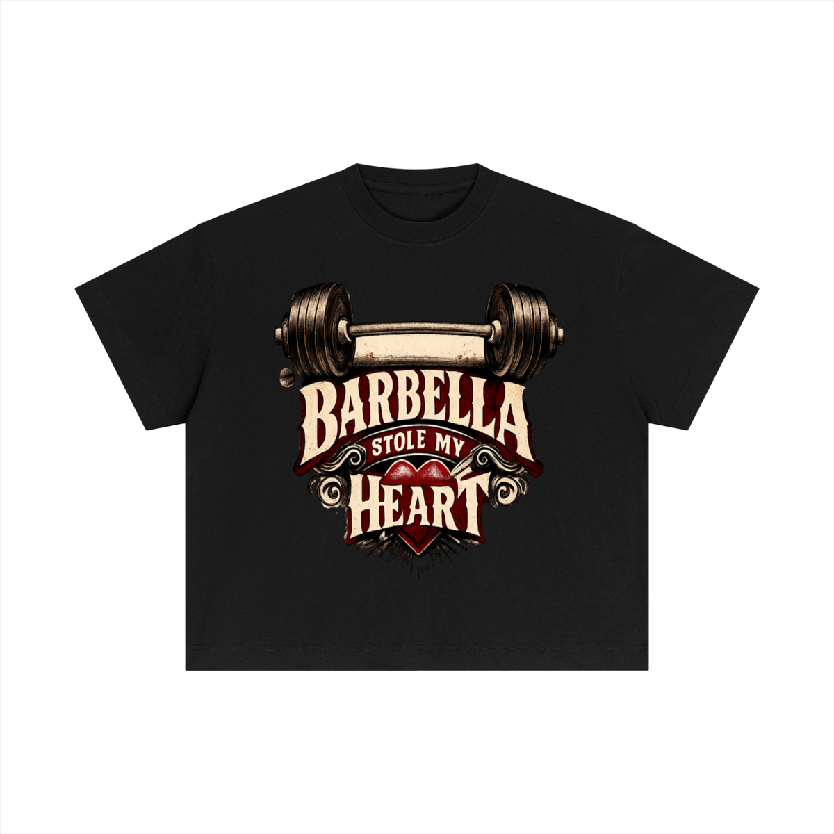 Barbella stole my heart-Essential Cotton Boxy T-Shirt