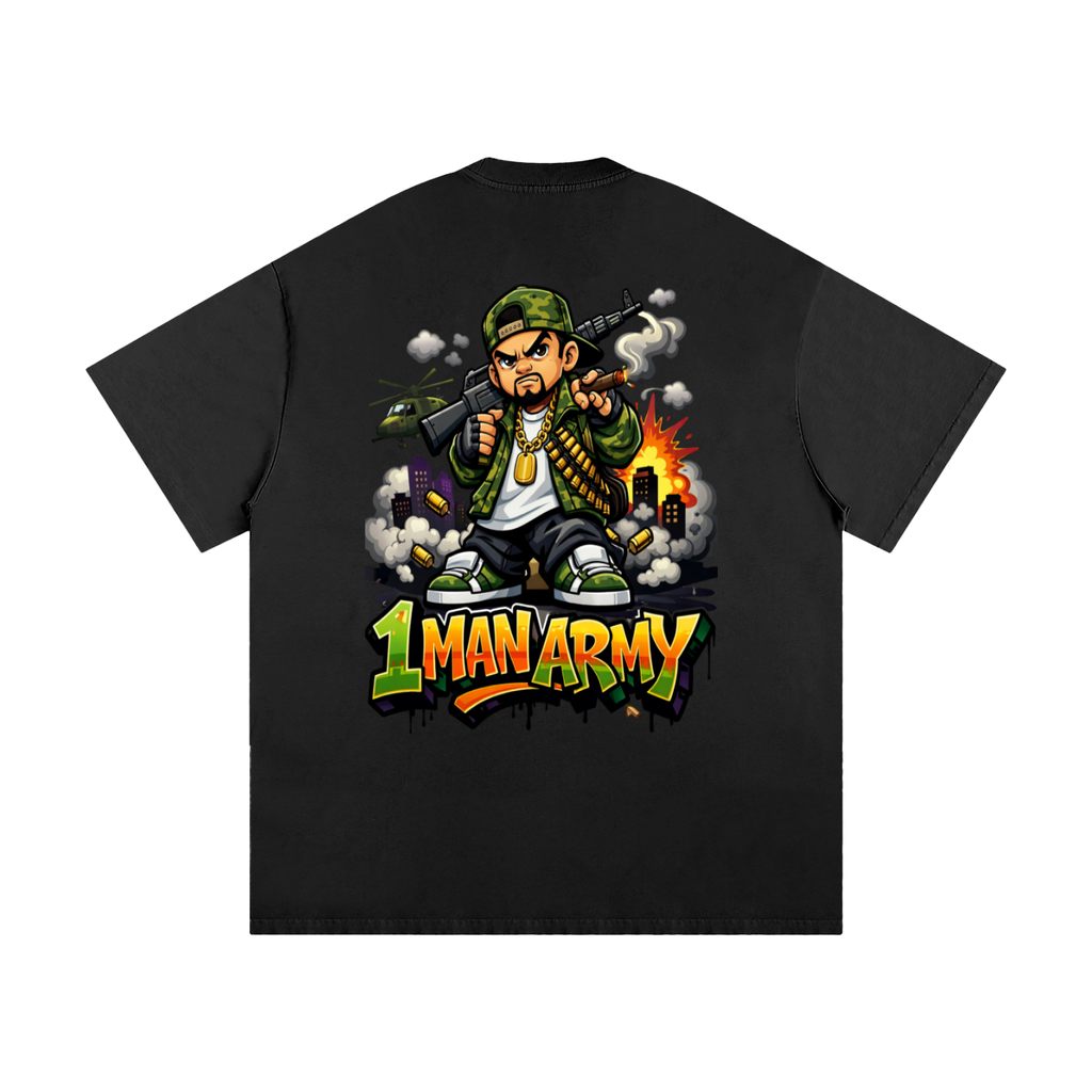 1 man army-Heavyweight Loose Fit T-Shirt