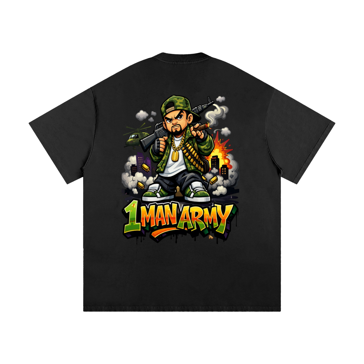 1 man army-Heavyweight Loose Fit T-Shirt