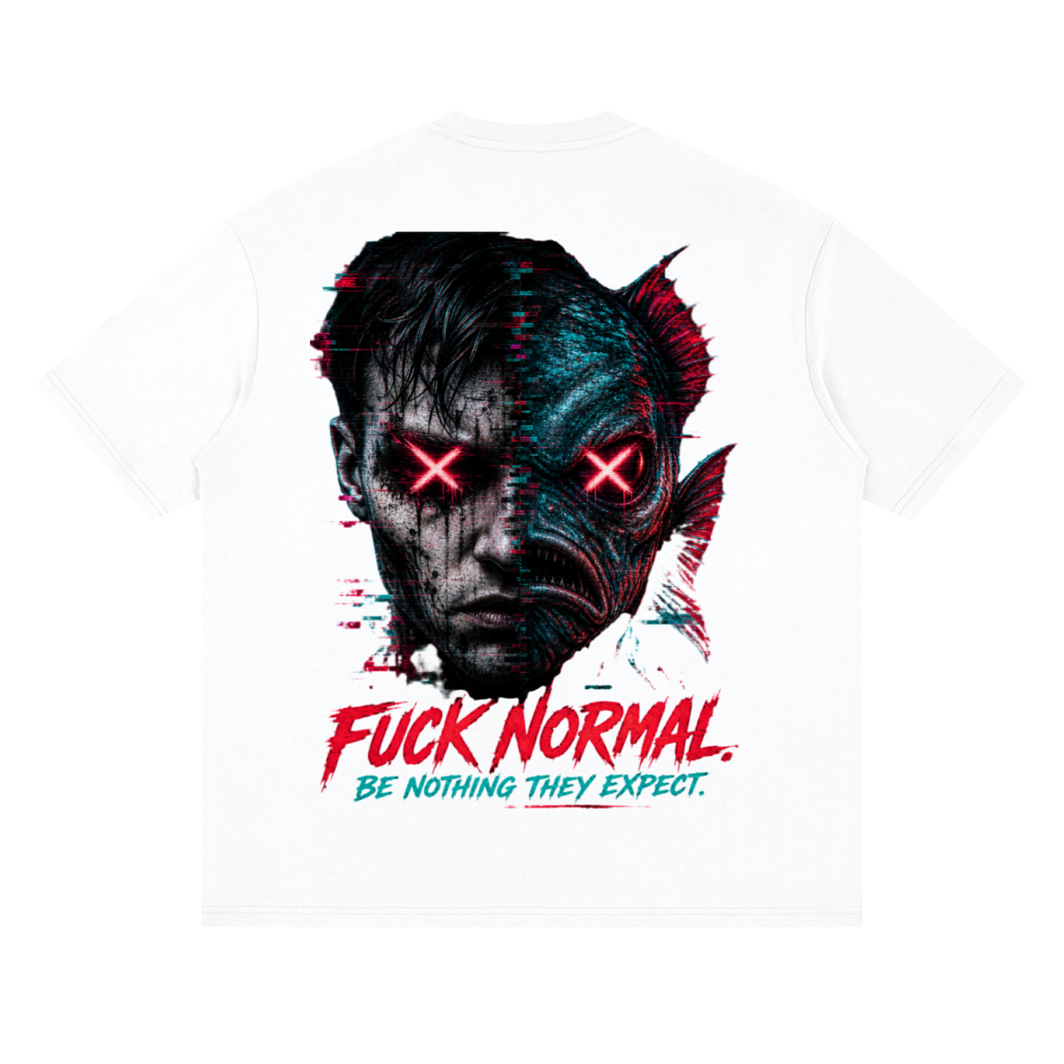 F*ck normal-Streetwear Loose Drop Shoulder T-Shirt