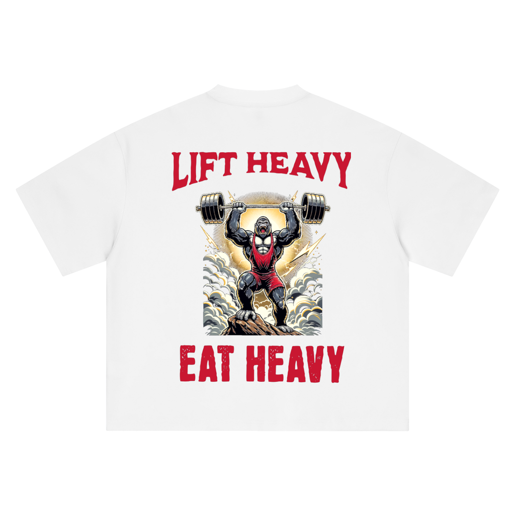Lift heavy eat heavy-Boxy Oversized T-Shirt