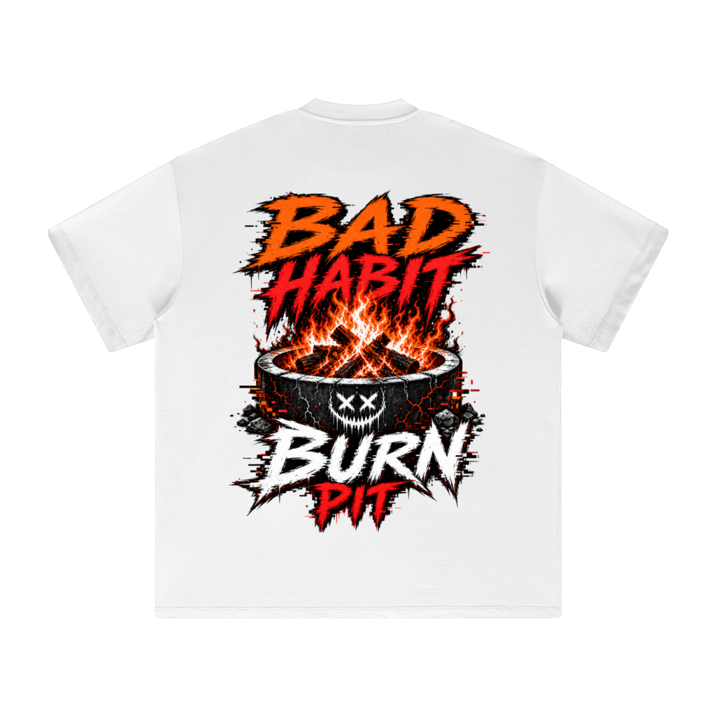 Bad habit burn pit-Heavyweight Earth Tone T-Shirt
