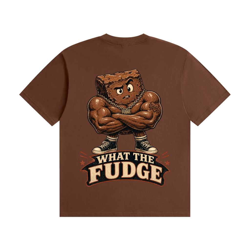 What the fudge-Seamless Cotton T-Shirt
