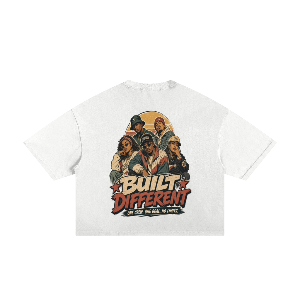 Built different-Classic Frayed Boxy Tee