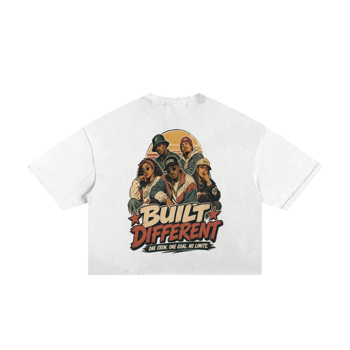 Built different-Classic Frayed Boxy Tee