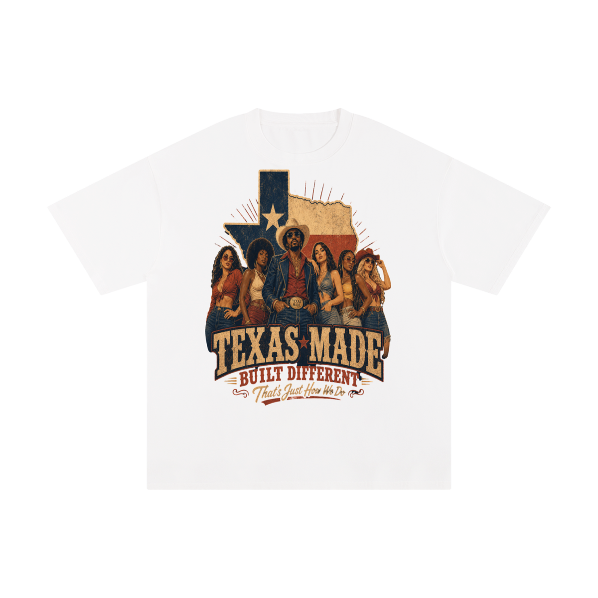 Texas made-Pure Cotton T-Shirt