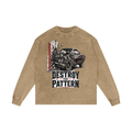 Destroy the pattern-Acid Wash Oversize Long Sleeve T-Shirt