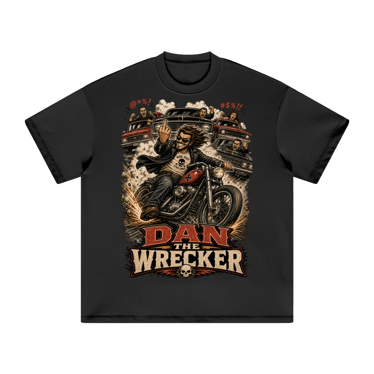 Dan the wrecker-Heavyweight Earth Tone T-Shirt