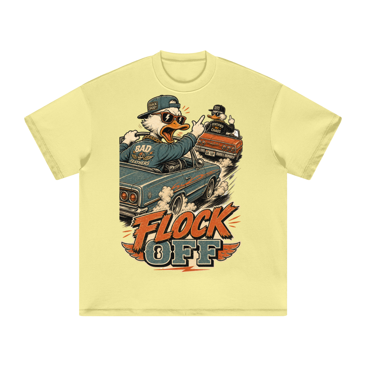 Flock off-Heavyweight Earth Tone T-Shirt