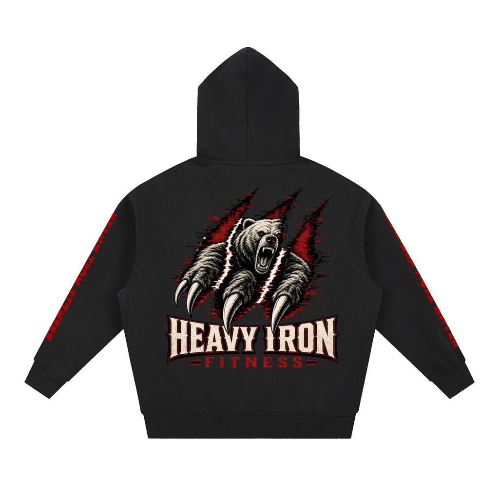 Heavy iron fitness-Essential Oversized Boxy Fit Fleece Hoodie