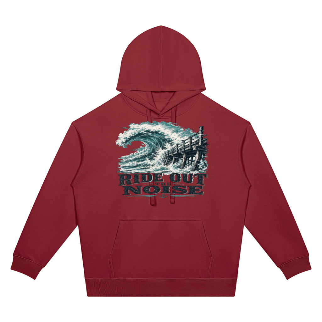 Ride out the noise-Oversized Drop Shoulder Hoodie
