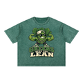 Greens keep you lean-Mineral Wash Boxy Cotton T-Shirt