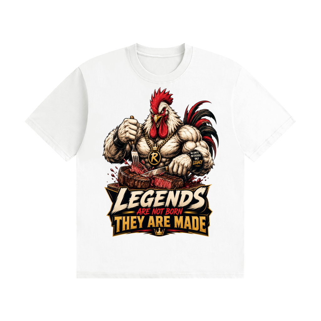 Legends are not born they are made- Seamless Cotton T-Shirt