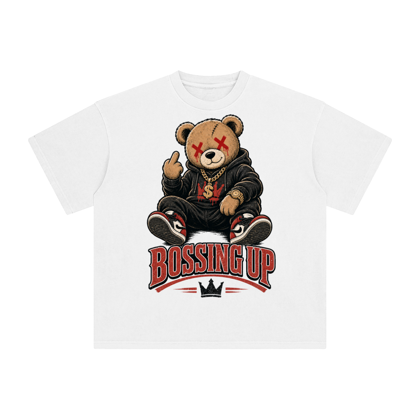 Bossing up-Enzyme Washed T-Shirt