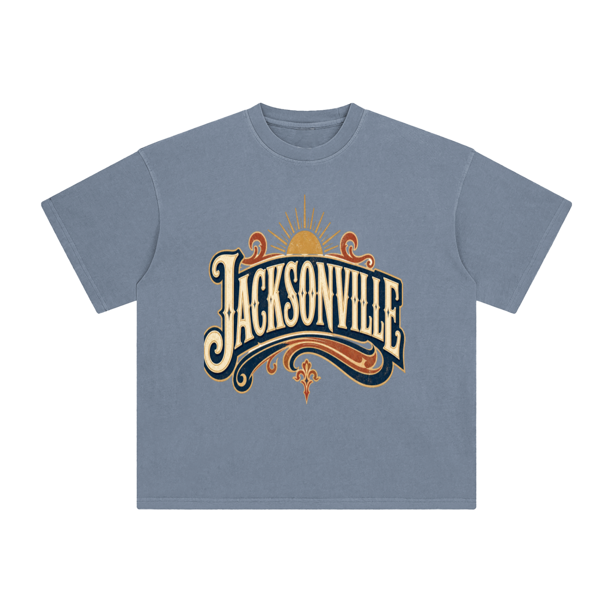 Jacksonville-Enzyme Washed T-Shirt