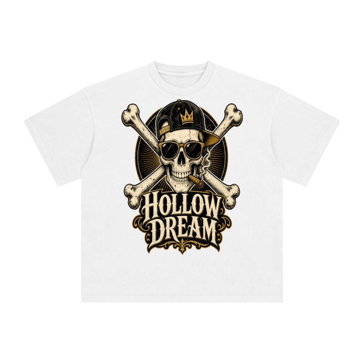 Hollow dream-Enzyme Washed T-Shirt