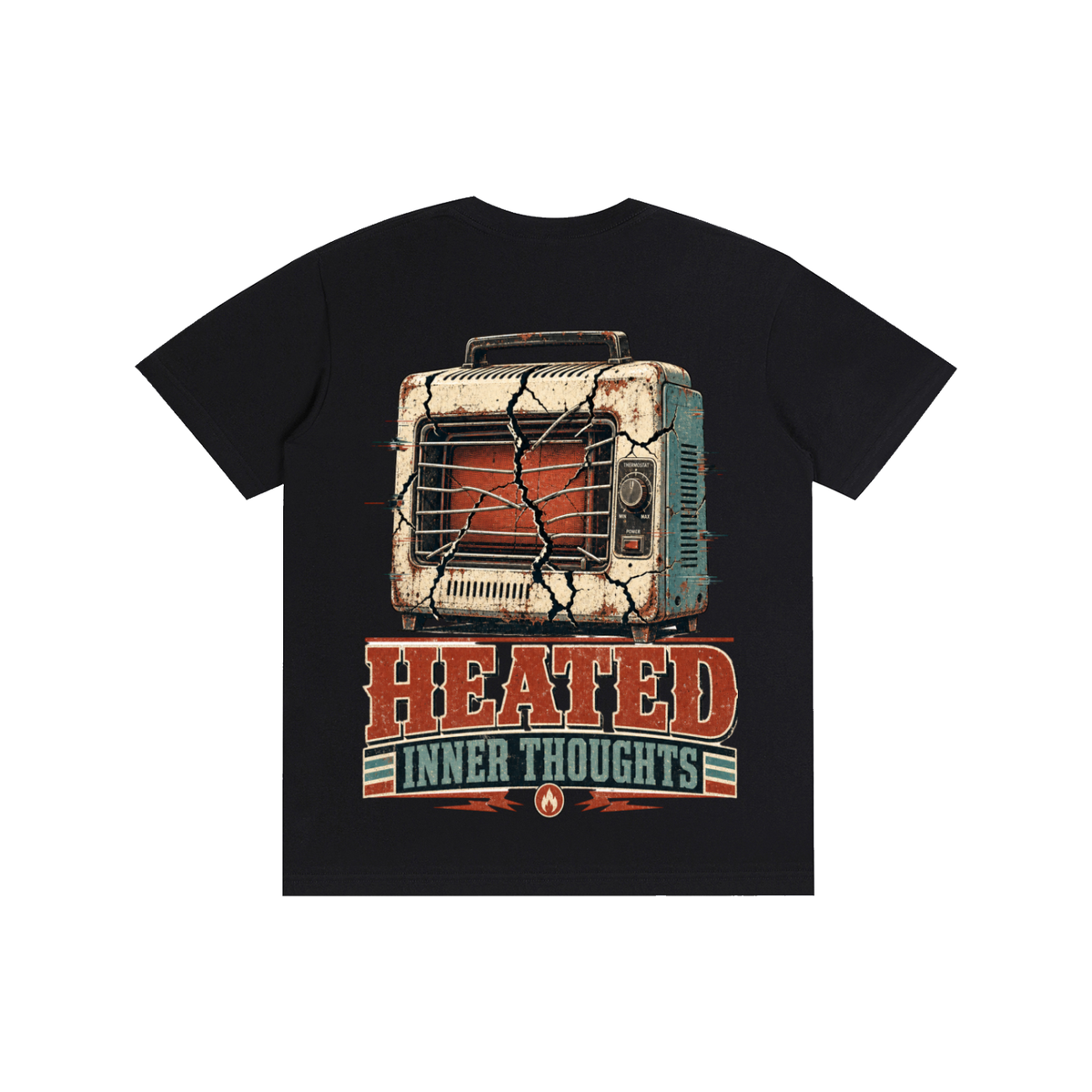 Heated inner thoughts-Pure Cotton T-Shirt