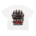 Heavy iron mentality-Heavyweight Drop Shoulder Cotton T-Shirt