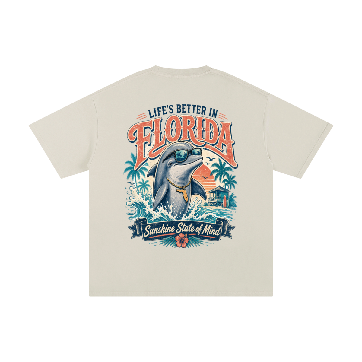 Life's better in Florida- Pure Cotton T-Shirt