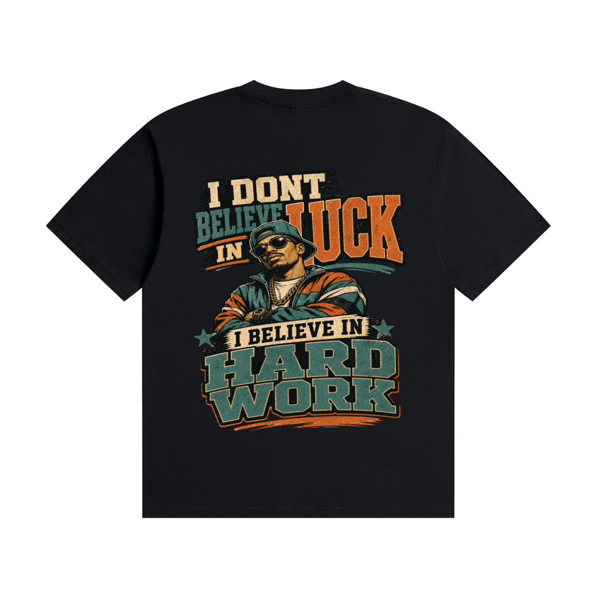 I don't believe in luck-Seamless Cotton T-Shirt