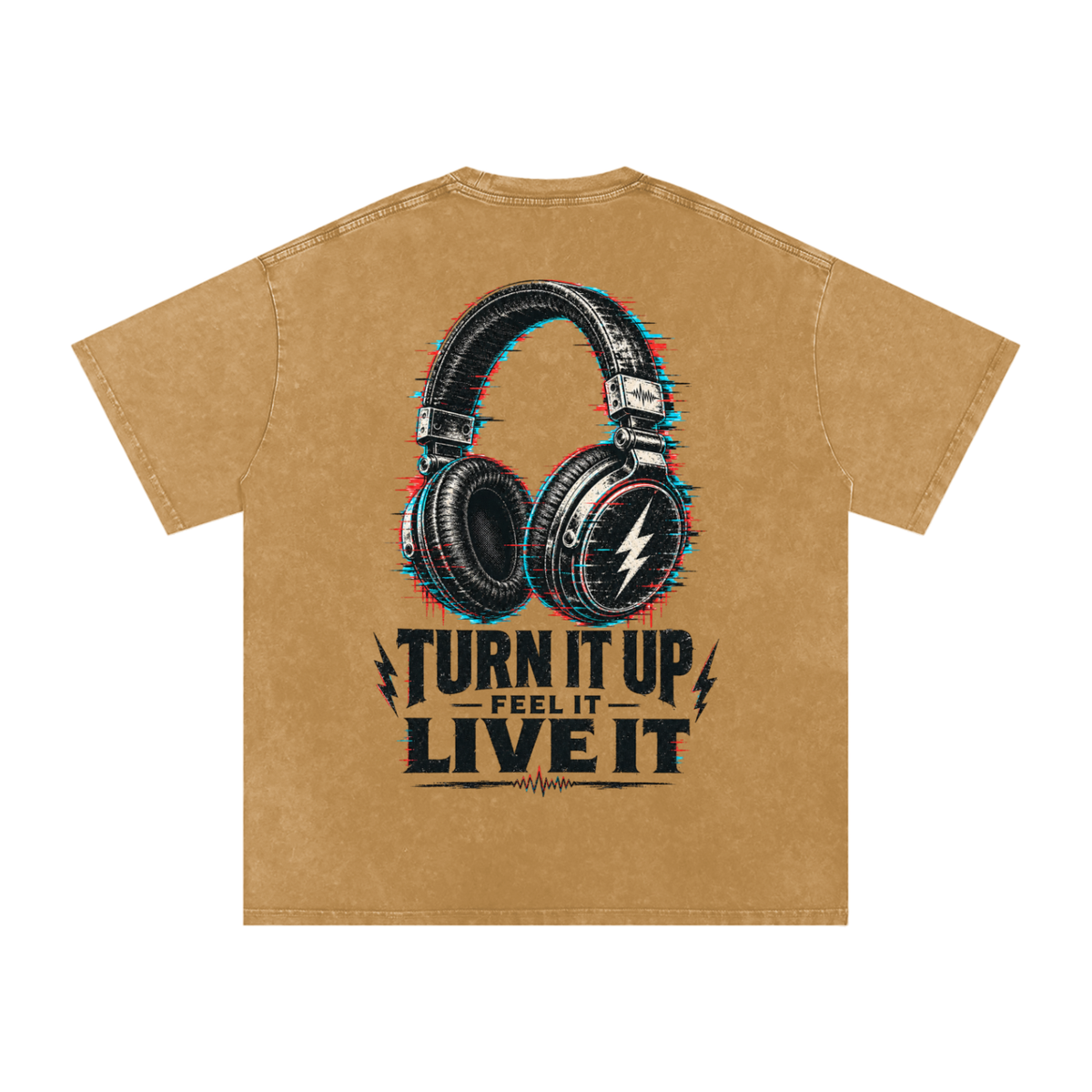 Turn it up-Snow Washed Oversized Cotton T-Shirt