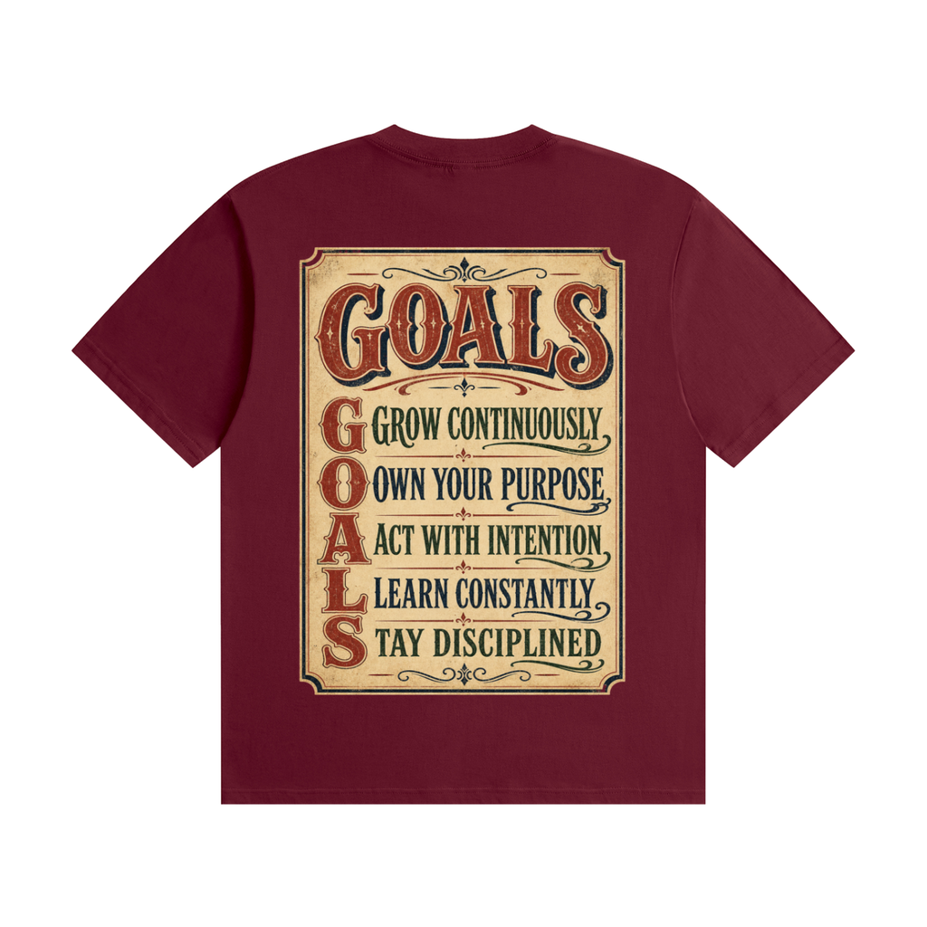 GOALS-Seamless Cotton T-Shirt