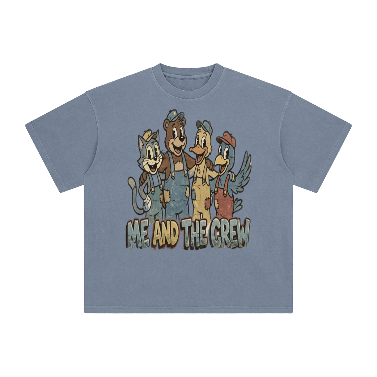 Me and the crew-Enzyme Washed T-Shirt