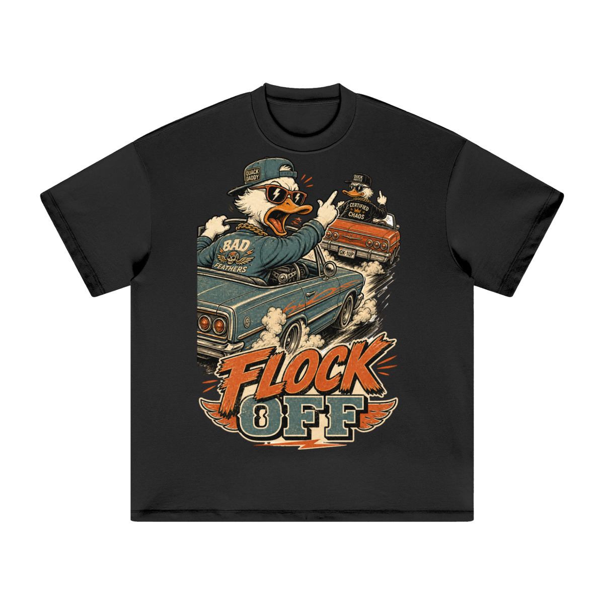 Flock off-Heavyweight Earth Tone T-Shirt