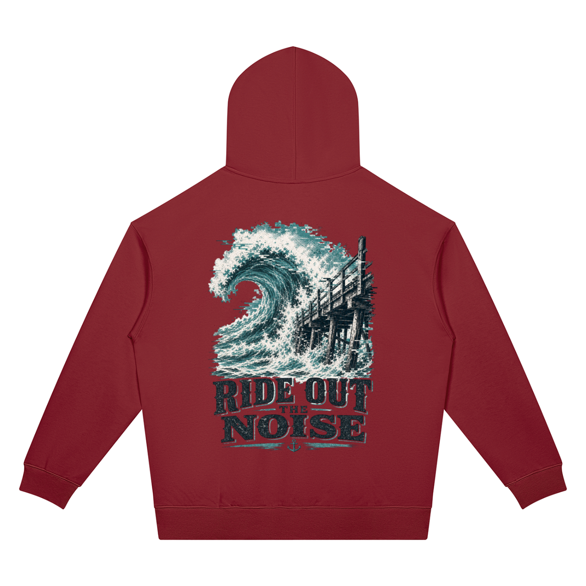 Ride out the noise-Oversized Drop Shoulder Hoodie