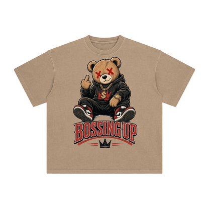 Bossing up-Enzyme Washed T-Shirt