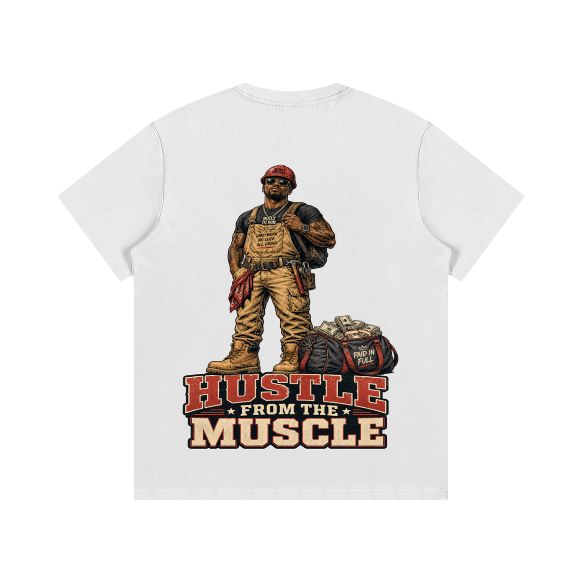 Hustle from the muscle-Essential Cotton T-Shirt
