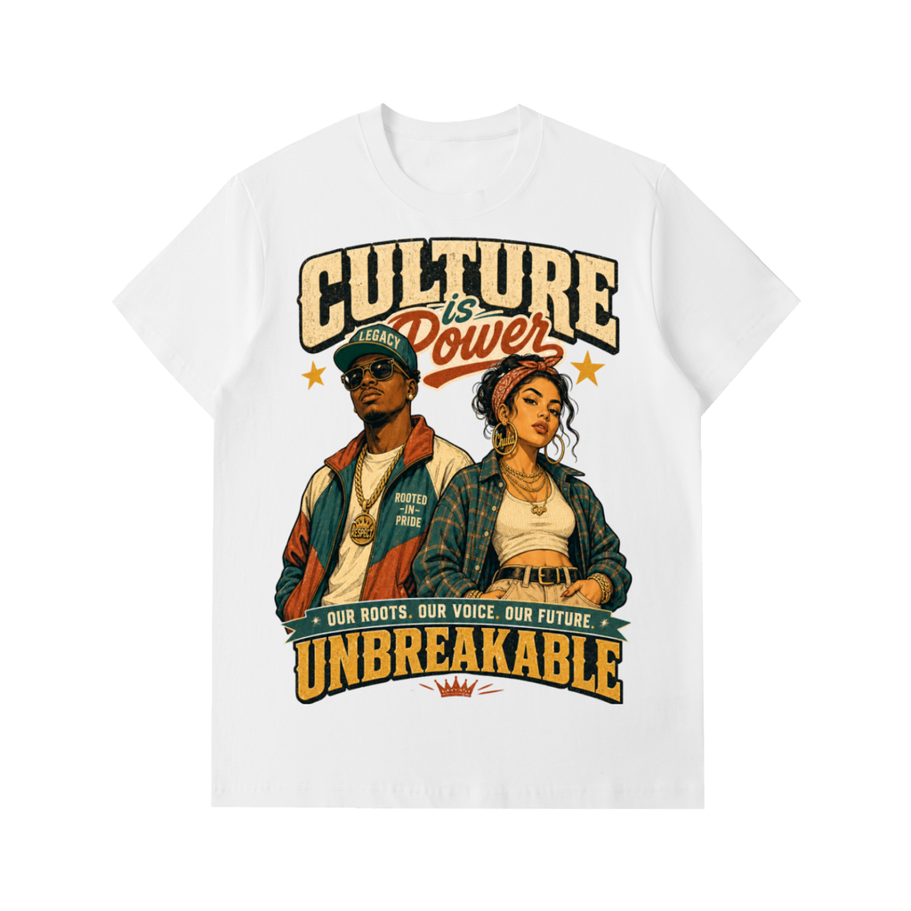 Culture is power-Essential Heavyweight Cotton T-Shirt