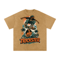 The trickster-Snow Washed Oversized Cotton T-Shirt