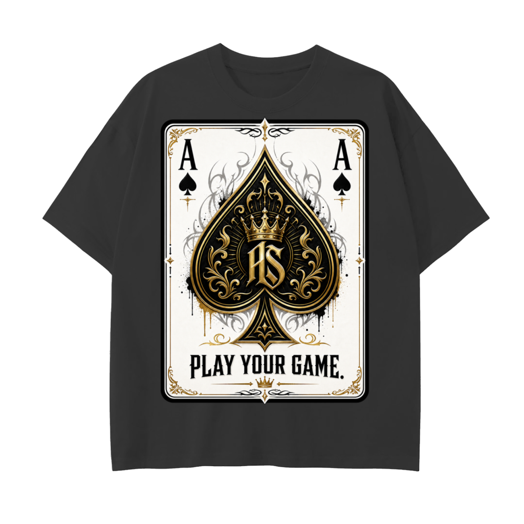 Play your game-Drop Shoulder Cotton T-Shirt