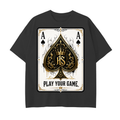 Play your game-Drop Shoulder Cotton T-Shirt