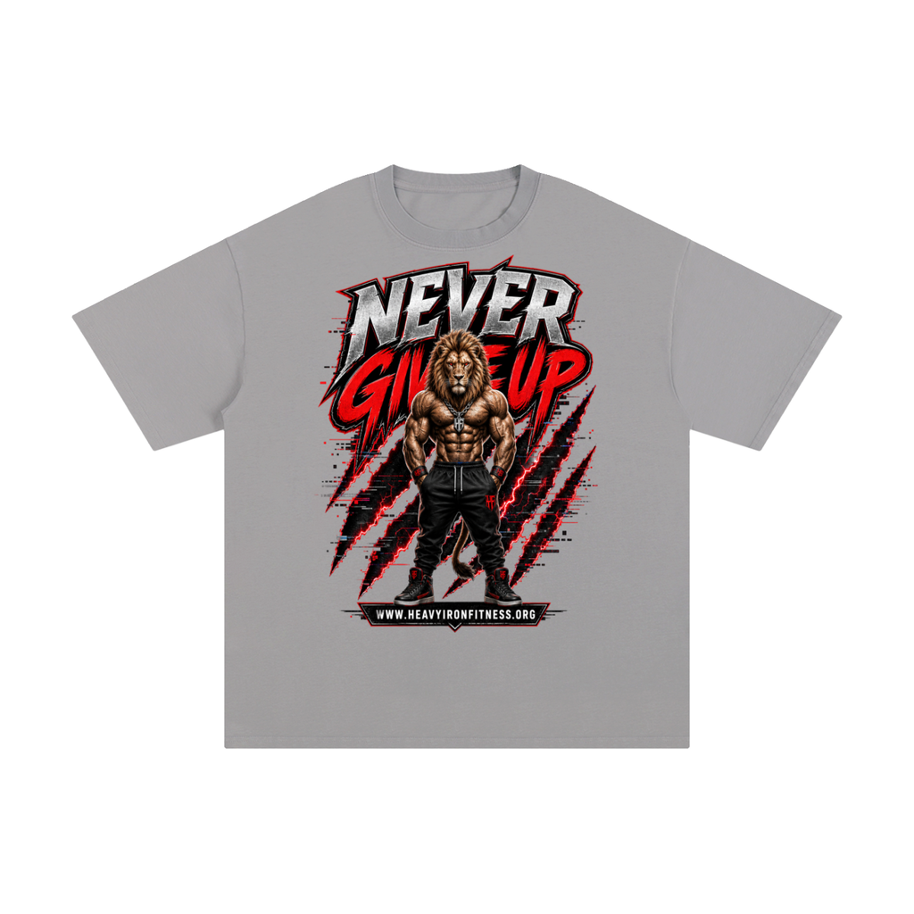 Never give up-Pure Cotton T-Shirt