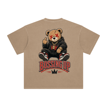 Bossing up-Enzyme Washed T-Shirt