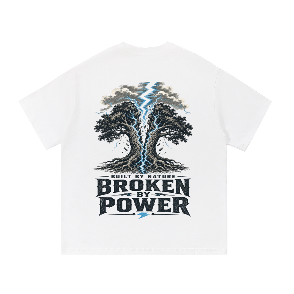 Built by nature broken by power-Essential Cotton T-Shirt