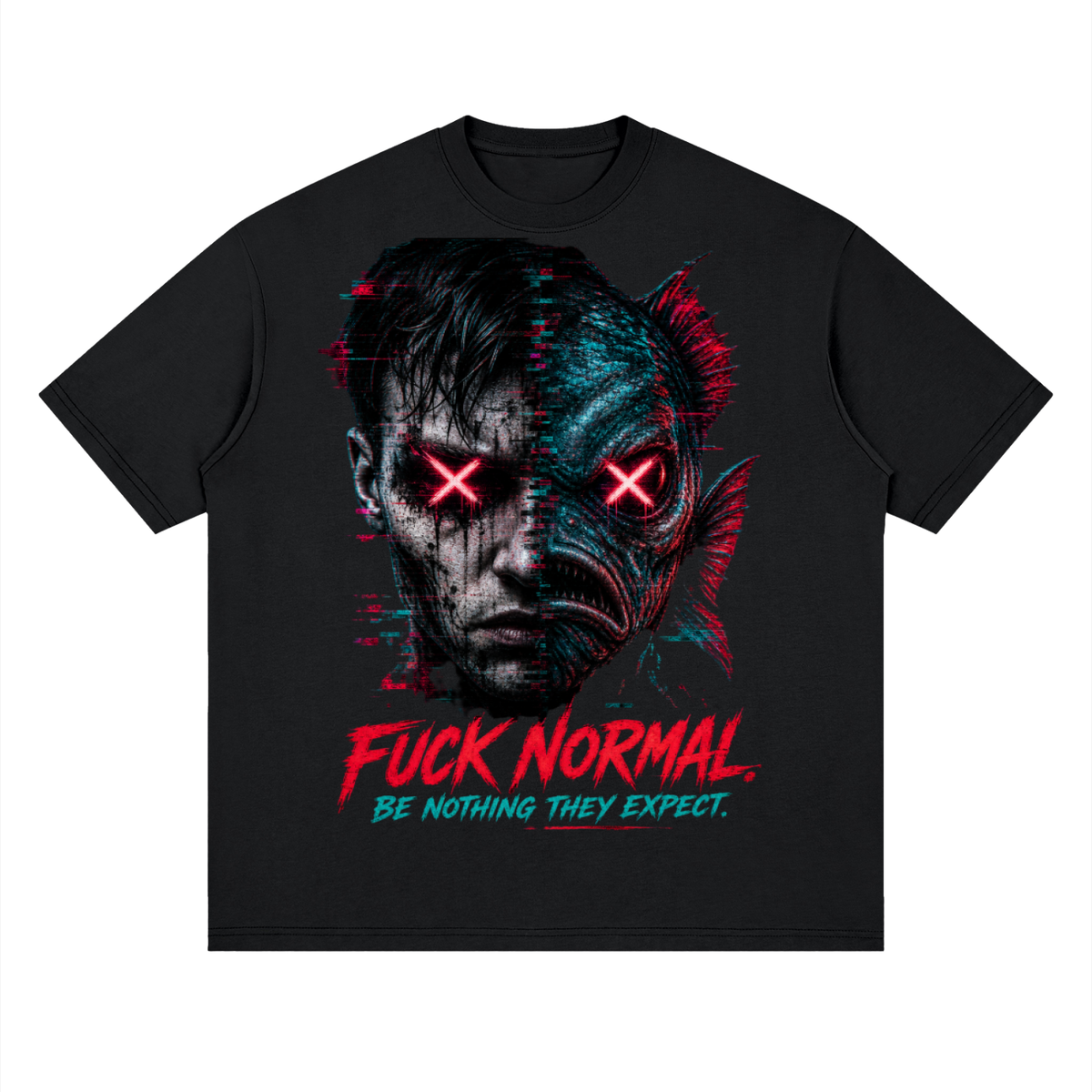 F*ck normal-Streetwear Loose Drop Shoulder T-Shirt