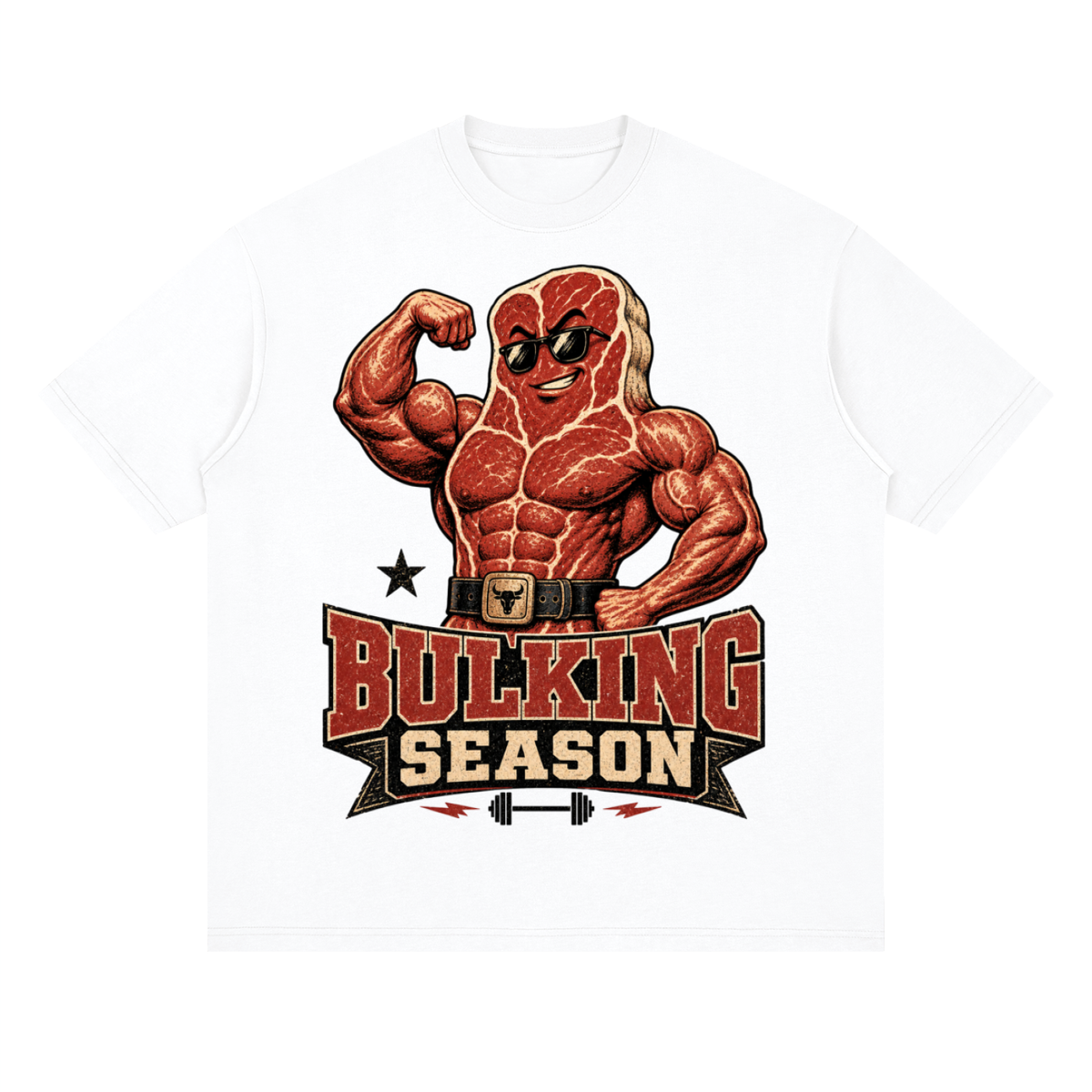 Bulking season-Streetwear Loose Drop Shoulder T-Shirt