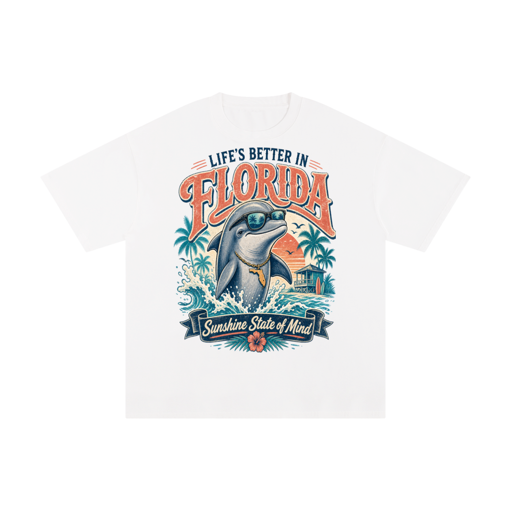 Life's better in Florida- Pure Cotton T-Shirt