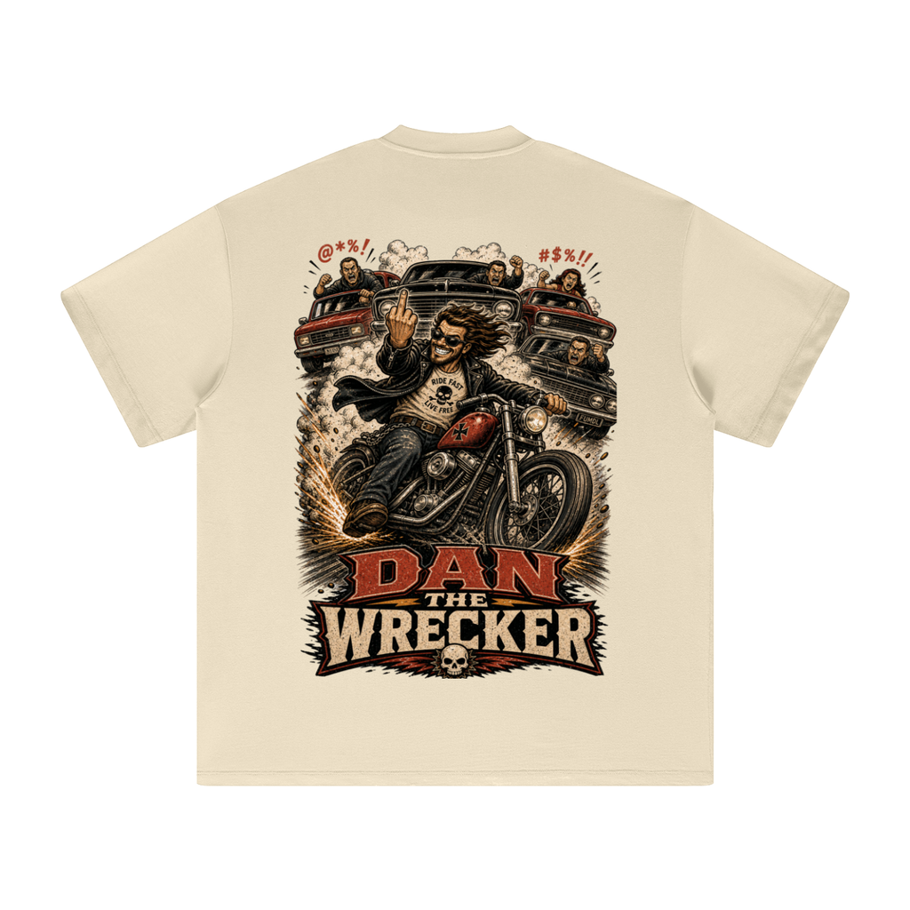 Dan the wrecker-Heavyweight Earth Tone T-Shirt