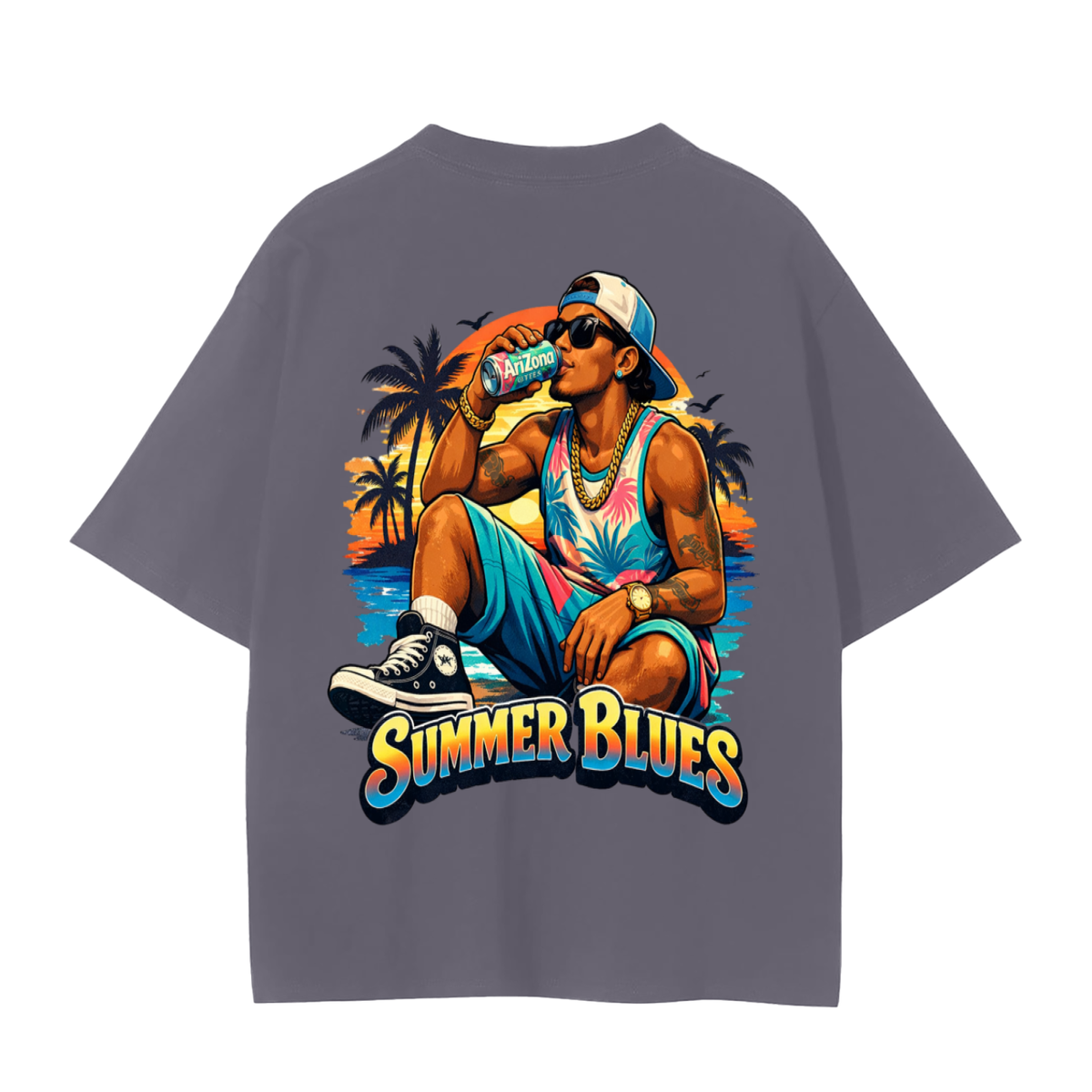Summer blues-Seamless T-Shirt