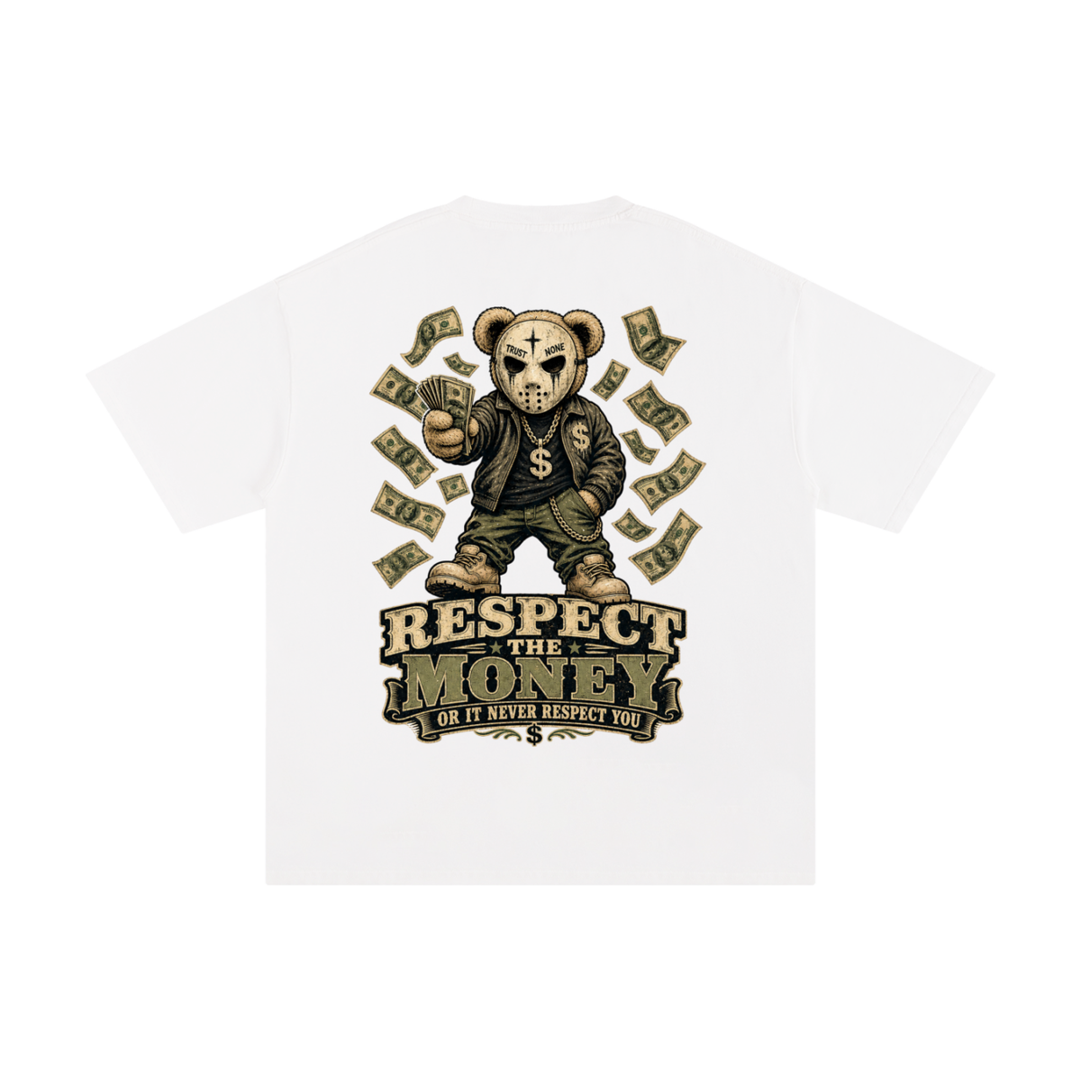 Respect the money-Pure Cotton T-Shirt