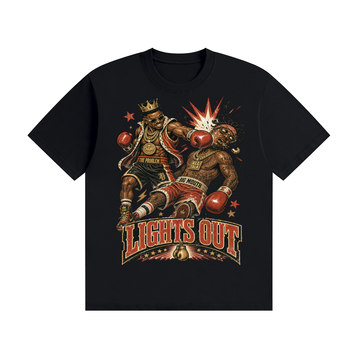 Lights out-Seamless Cotton T-Shirt