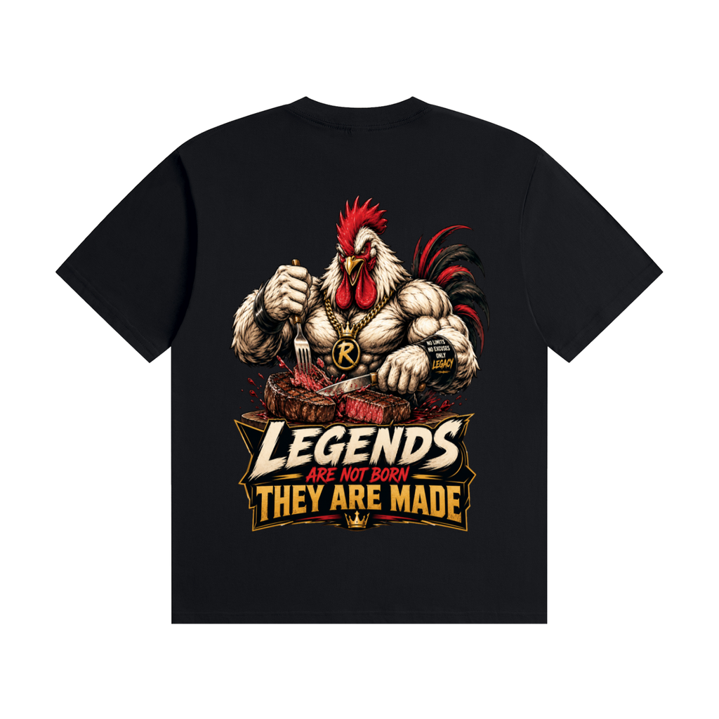 Legends are not born they are made- Seamless Cotton T-Shirt