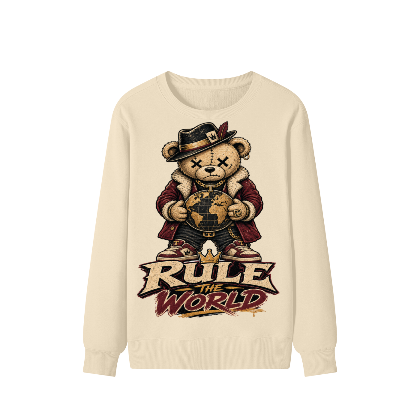Rule the world-Classic Cotton Sweatshirt( This product is shipped from oversees ship time may take longer)