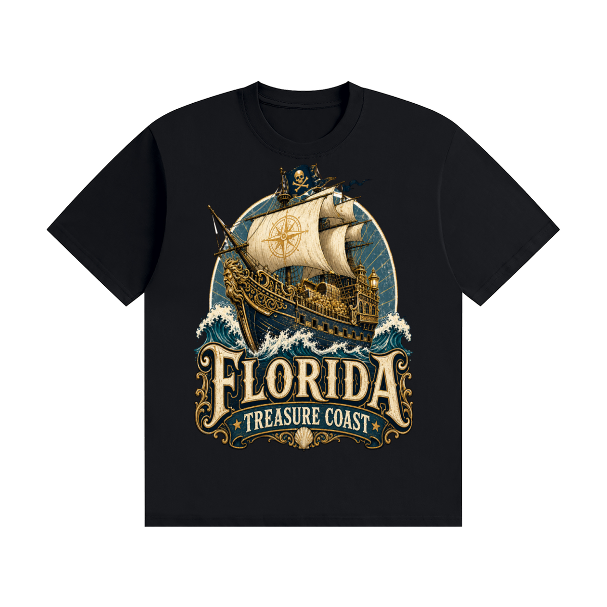 Florida Treasure coast-Seamless Cotton T-Shirt