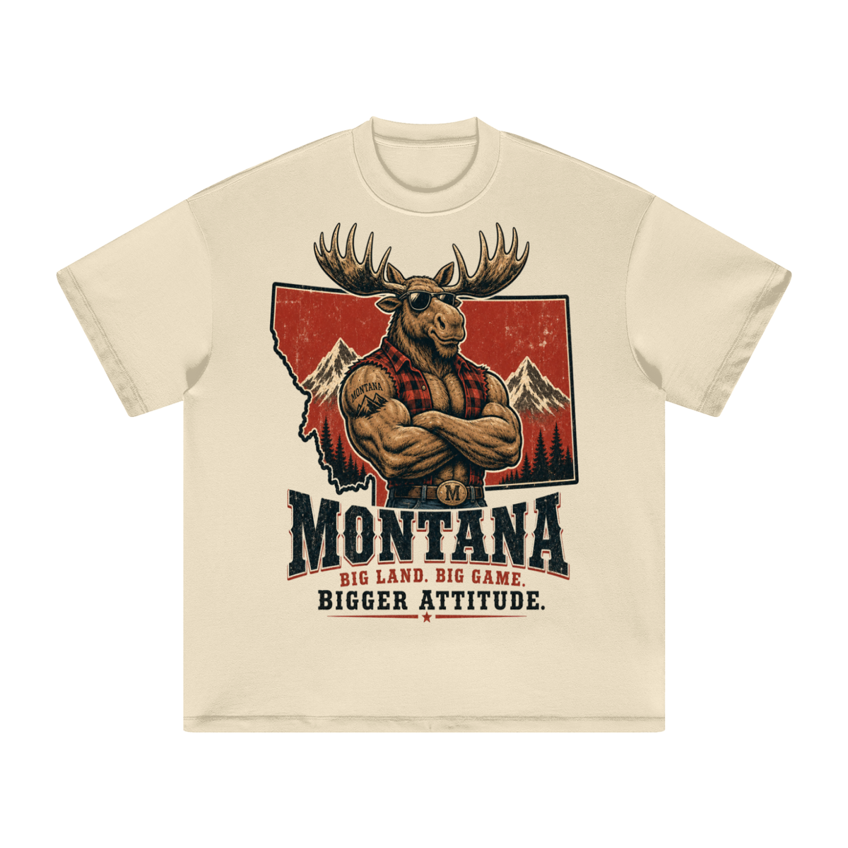 Montana-Heavyweight Earth Tone T-Shirt