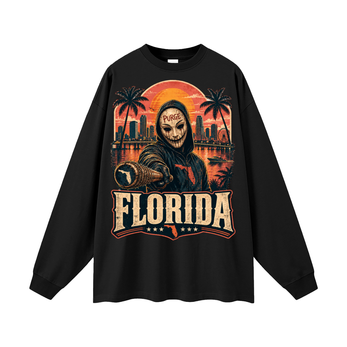 Florida-Oversized Long Sleeve T-Shirt